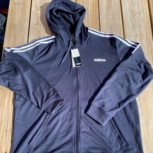 NWT Adidas French Terry zip up hoodie